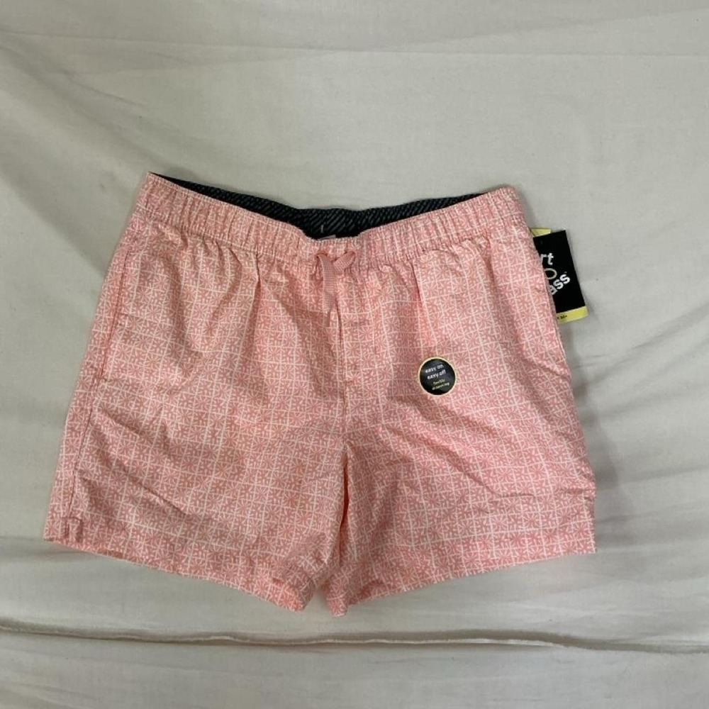 New with tags girls' All in Motion coral pink printed athletic shorts